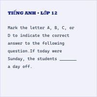 Ôn thi Cấp tốc 789+ vào 10 môn Tiếng Anh (đề 28)