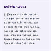 Bộ đề thi giữa kì Ngữ Văn lớp 11 có đáp án - Đề 4