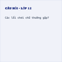 Trắc nghiệm: Chơi chữ có đáp án