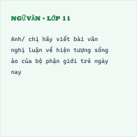 Bộ đề thi cuối kì Ngữ Văn lớp 11 có đáp án - Đề 8
