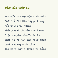 (Ngữ liệu ngoài sgk) Bạn tù thổi sáo