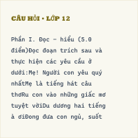 Đề thi giữa kì Ngữ văn 6 có đáp án (Đề 8)