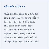 Đề minh họa tốt nghiệp THPT Lịch sử có đáp án năm 2025 (Đề 4)