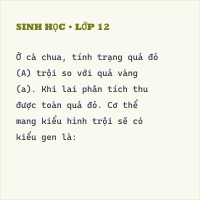 Bộ đề thi Học kì 1 Sinh học 9 có đáp án(Đề 10)