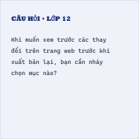 Trắc nghiệm Tin học 12 Bài E8 có đáp án