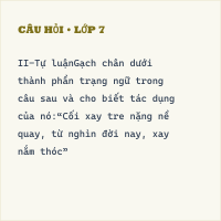 Đề thi Ngữ văn lớp 7 Học kì 2 có đáp án, cực hay (Đề 4)