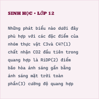Trắc nghiệm Sinh Học 11 (có đáp án): Ôn tập chương 1 (Phần 1)