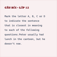 Đề kiểm tra: Practice test 12 có đáp án