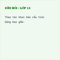Trắc nghiệm Tin học Bài 11 (có đáp án): Các thao tác với cơ sở dữ liệu quan hệ