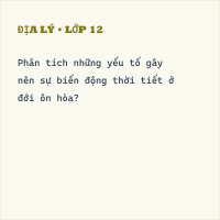 Đề thi Học kì 1 Địa Lí 7 (Đề 4)