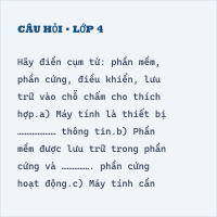 Đề thi cuối kì 1 Tin học lớp 4 KNTT có đáp án ( Đề 3 )