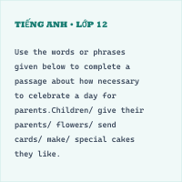 Đề thi giữa kì 2 Tiếng Anh 9 có đáp án (Đề 4)