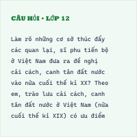 Tự luận: Đề kiểm tra giữa kỳ II Lịch sử 8 (có đáp án) - Đề số 3