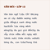 (Ngữ liệu ngoài sgk)Cây đa