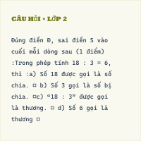 Đề kiểm tra Toán lớp 2 Học kì 2 - Bộ sách có đáp án (Đề 10)