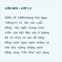 (Ngữ liệu ngoài sgk) Miền cỏ thơm