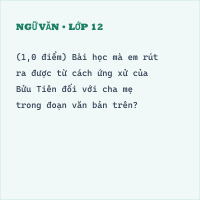 Bộ đề thi cuối kì 1 Văn 10 cấu trúc mới có đáp án - Đề 9