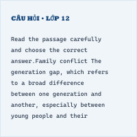 Reading – The Generation Gap