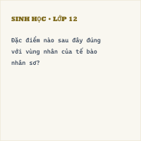 Trắc nghiệm Sinh học 10 Bài 8 có đáp án