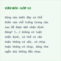 Luật thơ (Tiếp theo) có đáp án - Thumbnail