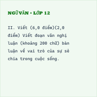 Bộ đề thi giữa kỳ 2 Văn 10 cấu trúc mới có đáp án - Đề 1