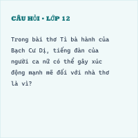 Trắc nghiệm Tì bà hành có đáp án