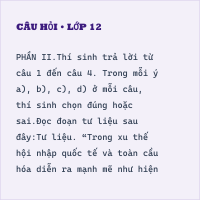 Đề minh họa tốt nghiệp THPT Lịch sử có đáp án năm 2025 (Đề 16)