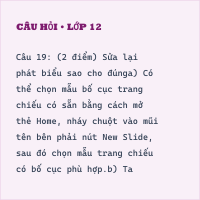 Đề thi giữa kì 2 Tin học 8 có đáp án (Đề 1)