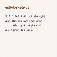 Bộ đề kiểm tra giữa học kì 1 Văn 10 cấu trúc mới có đáp án - Đề 13