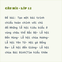 Đề thi giữa kì 2 Tin học 9 có đáp án (Bài số 1 - Đề 3)
