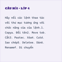 Đề thi cuối kì 1 Tin học lớp 4 KNTT có đáp án ( Đề 2 )