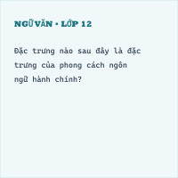 Trắc nghiệm Ngữ Văn 12 (có đáp án): Bài giảng phong cách ngôn ngữ hành chính (tiếp theo)