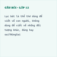 Tự luận Tập làm thơ lục bát có đáp án
