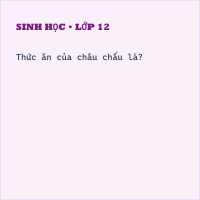 Trắc nghiệm Sinh Học Bài 26 (có đáp án) Châu chấu (phần 2)