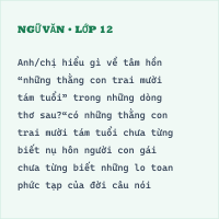 Bộ đề thi giữa kì Ngữ Văn 12 có đáp án - Đề 1