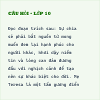 Bộ Đề tham khảo thi vào lớp 10 môn Ngữ văn năm 2025 có đáp án - Đề 3