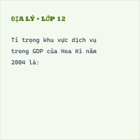 Trắc nghiệm Địa lí 11 Hợp chủng quốc Hoa Kì - kinh tế (có đáp án) (P1)
