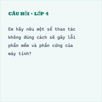 Bộ đề thi giữa kì 1 Tin học lớp 4 có đáp án ( Đề 4 )