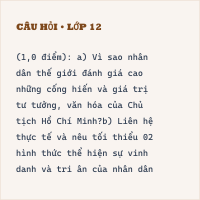 Bộ đề thi học kì 2 Lịch sử 12 có đáp án - Đề 2