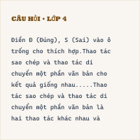 Bộ đề thi giữa kì 2 Tin học lớp 4 có đáp án ( Đề 4 )
