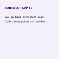 Đề kiểm tra học kì 1 Sinh học 10 có đáp án - Đề 1