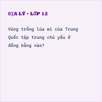 Trắc nghiệm Địa Lí Bài 10 (có đáp án): Cộng Hòa Nhân Dân Trung Hoa (Phần 7)