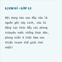 Đề thi thử tốt nghiệp THPT môn Lịch Sử Sở GD&ĐT Ninh Bình lần 1 (Có đáp án)