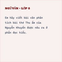 Bộ đề thi giữa kì Ngữ Văn lớp 8 có đáp án ( Đề 9)