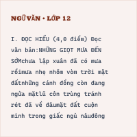 Đề thi thử tốt nghiệp THPT môn Ngữ Văn THPT Hà TRung - Sở GD& ĐT Thanh Hóa ( Lần 1) có đáp án