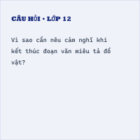 Trắc nghiệm Viết về một đồ vật yêu thích có đáp án