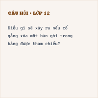 Trắc nghiệm Tin học 11 Bài 3: Quan hệ giữa các bảng và khóa ngoài trong cơ sở dữ liệu quan hệ có đáp án