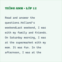 Trắc nghiệm Tiếng Anh 4 Unit 8: My friends and I - Reading and Writing - iLearn smart start có đáp án