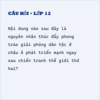(2024) Đề minh họa tham khảo BGD môn Lịch sử có đáp án (Đề 20)