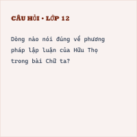 Trắc nghiệm: Lập luận trong văn nghị luận có đáp án